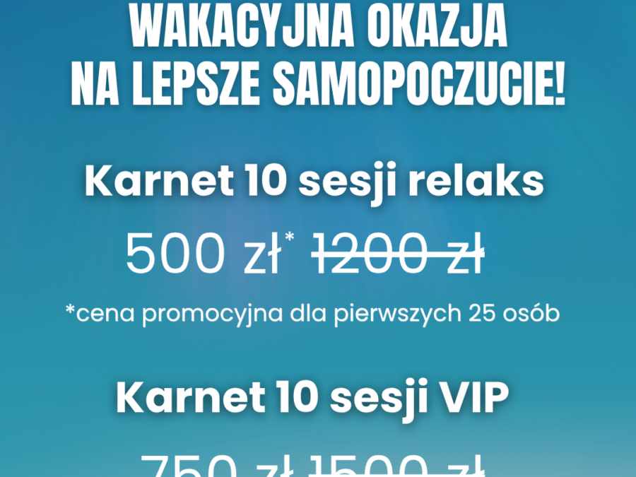 Karnet 10 sesji relaks